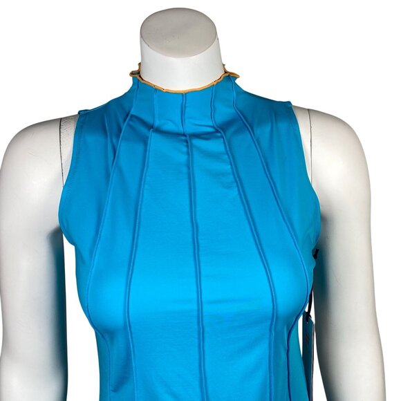 Fila Groundbreaker Full Coverage Tank Womens S Blue Ribbed Stretch Tennis - Picture 2 of 7